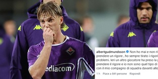 Caos Fiorentina, Gudmundsson risponde a Vanoli: "Non è vero che non ho voluto tirare il rigore"
