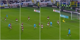 Kilicsoy coast to coast pazzesco in Torino-Cagliari: finte, dribbling, tiro e gran gol