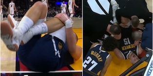 NBA, paura per Nikola Jokic: infortunio al ginocchio e uscita anticipata