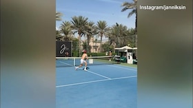 Tennis, Sinner pubblica uno dei suoi allenamenti a Dubai