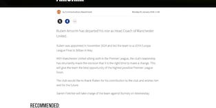 Manchester United, ufficiale: Amorim è stato esonerato