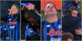 Pasalic segna e scoppia in lacrime dopo il gol del 2-0 in Atalanta-Torino