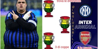 FOTO L'Inter perde contro l'Arsenal in Champions: i social si scatenano con le ironie
