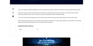 Incredibile Lazio: tolto Romagnoli dal mercato