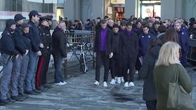 Fiorentina, prima squadra maschile e femminile presenti alla messa per Rocco Commisso