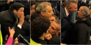 Insulti ai dirigenti della Juve alla fine del match con l'Inter: costretti a lasciare la tribuna di San Siro