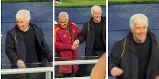 Gasperini e il balletto virale all'Olimpico dopo le vittorie della Roma: il motivo e tutte le immagini