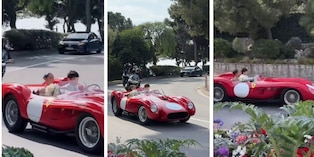 Leclerc ha sposato la fidanzata Alexandra: tutte le foto, dai vestiti al giro in Ferrari agli ospiti