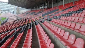 Bosnia-Italia, lo stadio di Zenica con la neve sullo sfondo