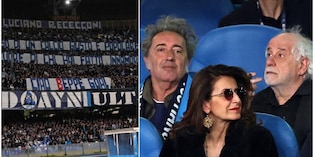 Il Maradona ricorda Savoldi, il bellissimo striscione apparso durante Napoli-Milan. In tribuna ci sono anche Sorrentino e Servillo