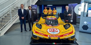 Presentata a Bergamo la nuova livrea della Ferrari 499P numero 83 griffata ESA NanoTech
