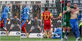 Il portiere Iannarilli eroe di giornata per l'Avellino: segna di testa allo scadere contro il Catanzaro