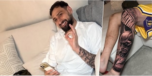 Donnarumma, l'incredibile tatuaggio in onore di Batman: le foto