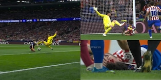 Tacchettate in faccia e gomitate: immagini forti in Atletico-Barcellona. Coinvolto anche Ruggeri FOTO