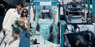 Leclerc si è comprato un nuovo yacht: ecco il lussuosissimo Sedici, tra coriandoli e champagne da 15 milioni