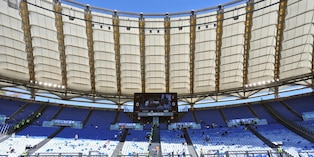 La curva Nord deserta per il derby della Capitale: il clima per metà surreale all'Olimpico