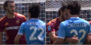 Mani al collo tra Hermoso e Cancellieri, derby ad alta tensione: la rissa in campo a fine primo tempo