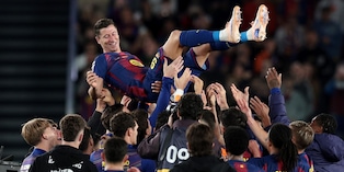 Lewandowski si congeda dal Camp Nou con un'ultima vittoria