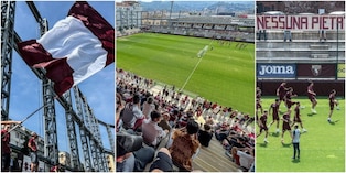 Il Torino prepara il derby contro la Juve insieme ai suoi tifosi: in oltre un migliaio con striscioni, cori e bandiere