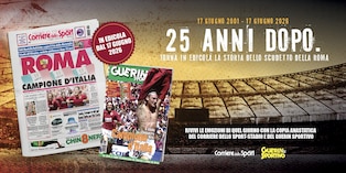 Lo Scudetto della Roma torna in edicola con il Corriere dello Sport-Stadio