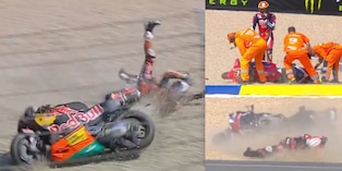Da Acosta a Marini e anche Bezzecchi: cadute agghiaccianti in MotoGp nella Sprint a Brno