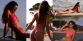 Elisabetta Canalis al mare accende i social: fa il pieno di like con i suoi scatti bollenti