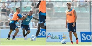 Napoli, primo allenamento a Castel di Sangro: Gutierrez in gruppo, Lucca ancora a parte