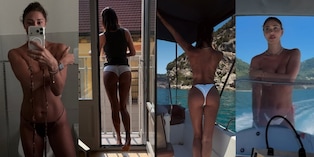 Belen super sexy in mutande affacciata al balcone: la foto fa impazzire i suoi followers