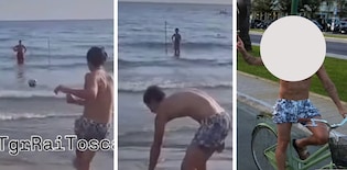 Incredibile colpo del mercato italiano va a Forte dei Marmi e gioca in spiaggia con i bambini: lo riconoscete?