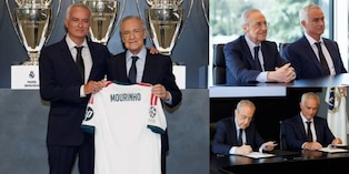 Il Real Madrid presenta Mourinho. E Florentino Perez gli fa tre regali speciali