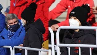 Peng Shuai è con Bach per la finale di freestyle big air <span style="color: rgb(153, 0, 0);">FOTO</span>