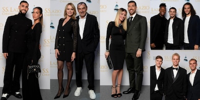 FOTO Da Sarri a Marusic e Isaksen, fino all'aquila Flaminia: tutti gli ospiti della festa di Natale della Lazio