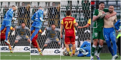 Il portiere Iannarilli eroe di giornata per l'Avellino: segna di testa allo scadere contro il Catanzaro FOTO