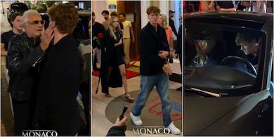 Sinner abbraccia Briatore a Montecarlo, poi va via in Porsche con Laila Hasanovic FOTO