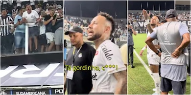 Prima segna, poi litiga con un tifoso: "Sei grasso!". Neymar ancora protagonista in Brasile FOTO