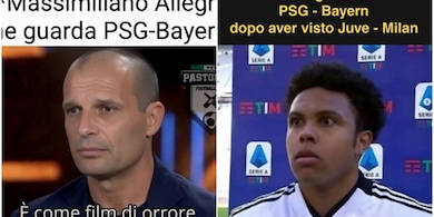 Psg-Bayern e lo spietato confronto con Milan-Juve: le ironie sui social sono impietose FOTO