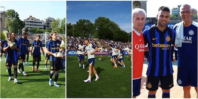 Inter, che festa all'Arena Civica con i tifosi e le leggende nerazzurre FOTO