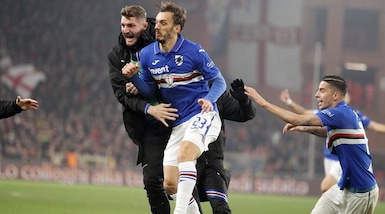 Genoa-Sampdoria 0-1: decide un gol di Gabbiadini all'85'