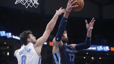 Nba, Gallinari: 20 punti per la rimonta dei Thunder. Melli in panchina