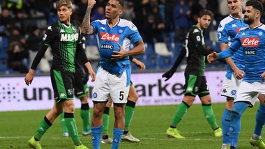 Sassuolo-Napoli 1-2, il tabellino