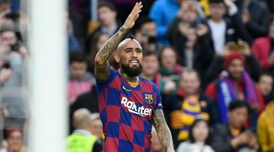 Inter, ecco Re Artù Vidal alla tavola di Conte