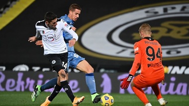 Spezia, lesione all'adduttore per Mattiello: salta la Lazio