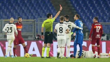 Incredibile Roma: espulsi Mancini e Pau Lopez in un minuto!