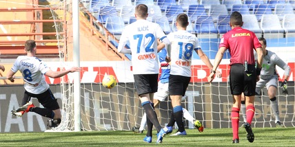 Sampdoria-Atalanta 0-2, Ranieri ko: gol di Malinovskyi e Gosens