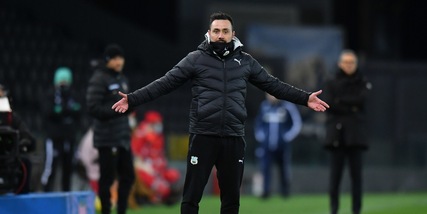 Sassuolo, De Zerbi: "Tranne Berardi nessuno calcia in porta"