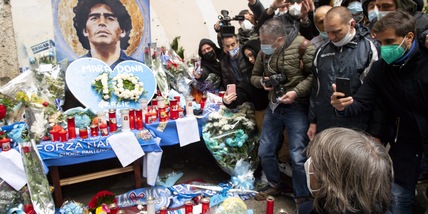 Renica: "Che emozione la visita all'altare di Maradona"