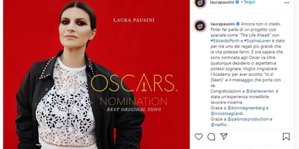 Laura Pausini: arriva la nomination agli Oscar 2021