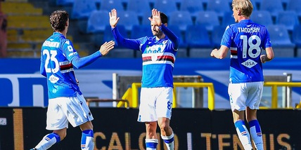 Candreva gol, Ranieri sorride: la Sampdoria piega il Torino