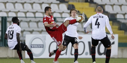 Serie C, Pro Vercelli-Alessandria 0-1. Nielsen: autogol decisivo