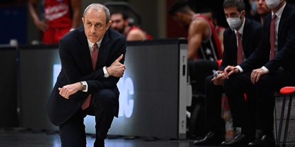 Olimpia Milano, coach Messina: "Contro l'Efes senza Hines"